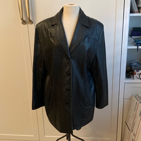 Wilson’s Leather Pelle Studio genuine leather trench coat - Picture 1 of 8